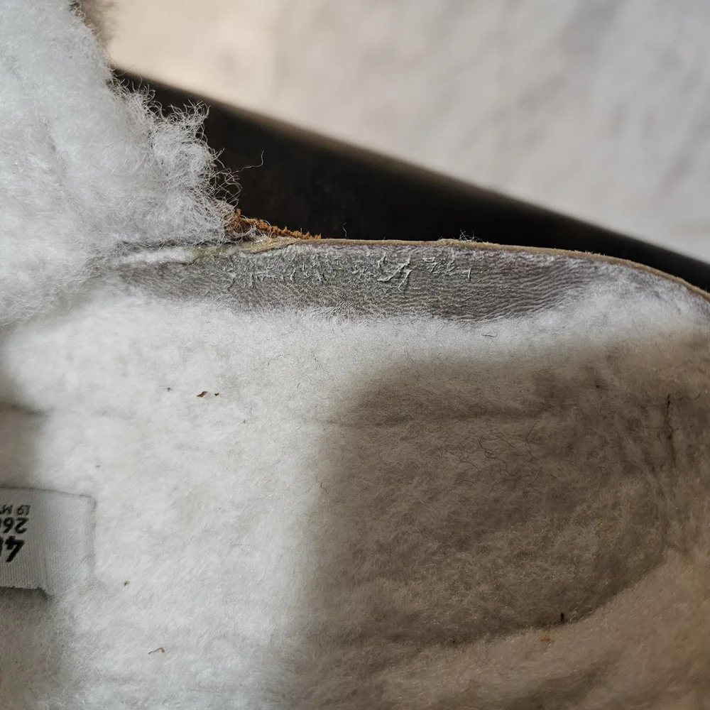 Birkenstock Women's Brown Shearling Slippers Sz 40 - Picture 10 of 16